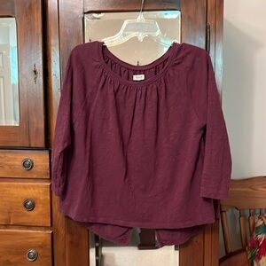 Madewell Maroon Top